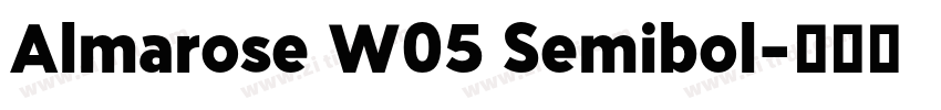 Almarose W05 Semibol字体转换